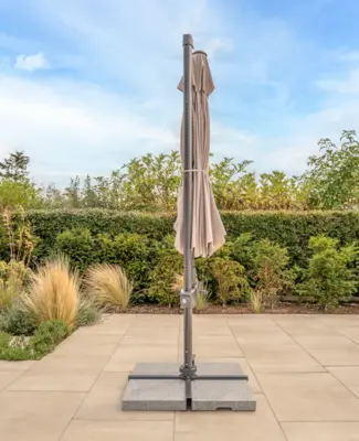 Kettler Orion 3m Cantilever Parasol Grey/Taupe
